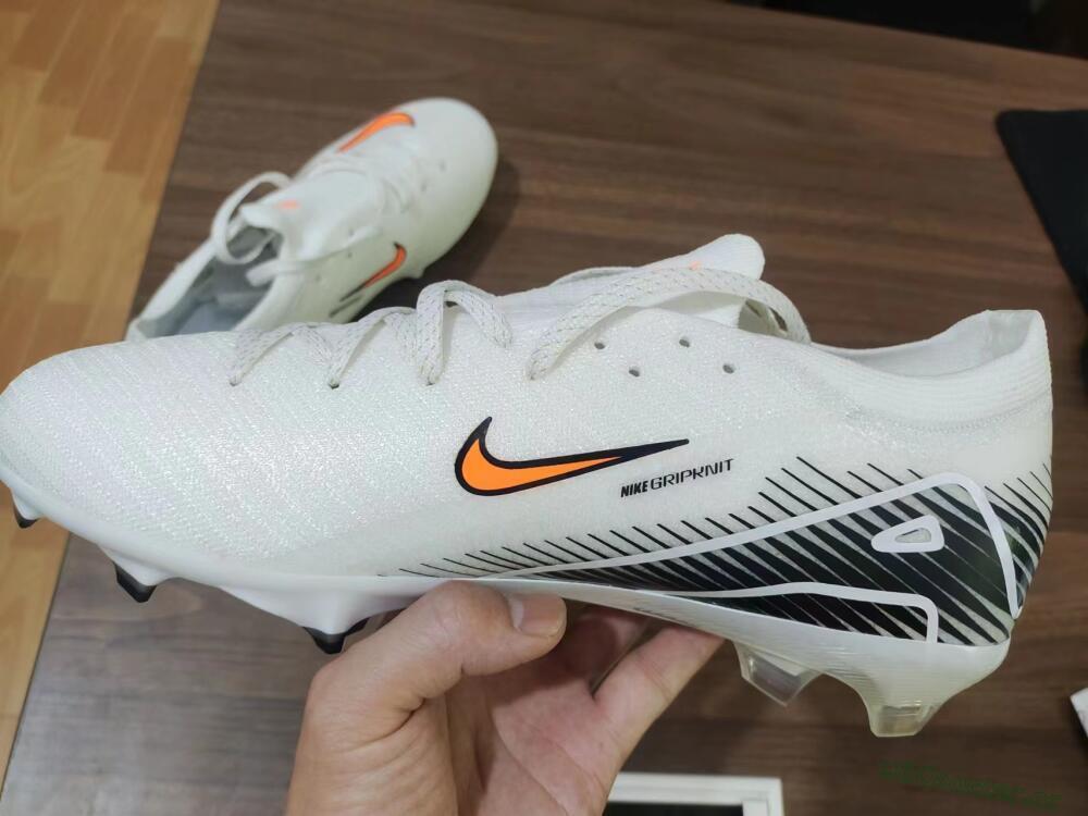 Men's Nike Air Zoom Mercurial Vapor 16 Elite FG Firm Ground Low-Tops Football Boots - White/Orange/Black