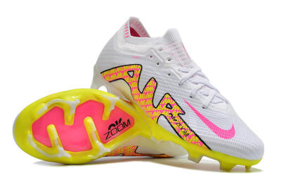 Men's Nike Air Zoom Mercurial Vapor 15 Elite FG Firm Ground Low-Tops Football Boots - White/Orange