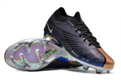 Men's Nike Air Zoom Mercurial Vapor 15 Elite FG Firm Ground Low-Tops Football Boots - Blue/Black