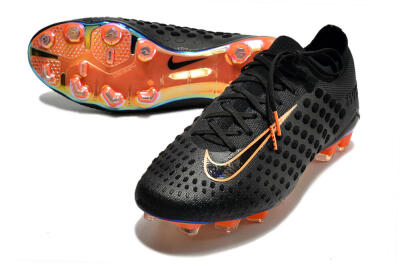 Men's Nike Phantom Ultra Venom FG Firm Ground Low-Tops Football Boots - Black/Orange