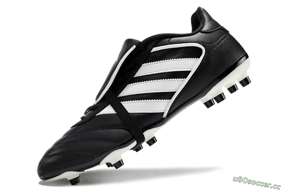 Men's Adidas Copa Gloro 2024 FG Firm Ground Low-Tops Football Boots - Black/White/Beige 5