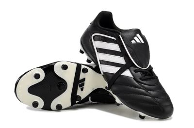 Men's Adidas Copa Gloro 2024 FG Firm Ground Low-Tops Football Boots - Black/White/Beige