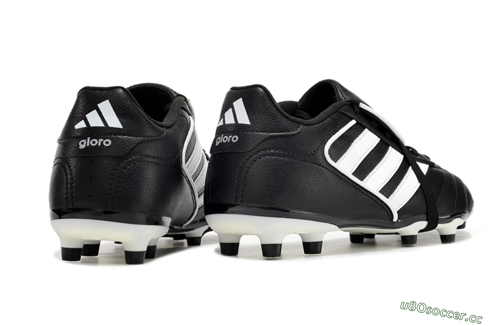 Men's Adidas Copa Gloro 2024 FG Firm Ground Low-Tops Football Boots - Black/White/Beige 6