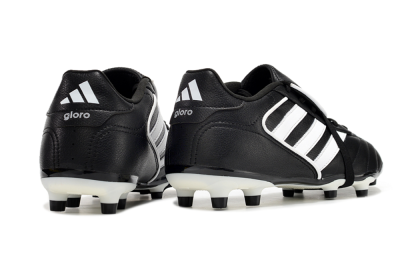 Men's Adidas Copa Gloro 2024 FG Firm Ground Low-Tops Football Boots - Black/White/Beige
