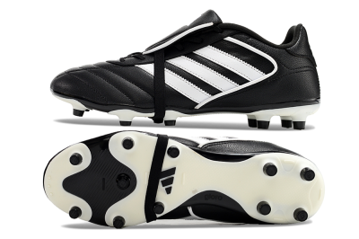 Men's Adidas Copa Gloro 2024 FG Firm Ground Low-Tops Football Boots - Black/White/Beige