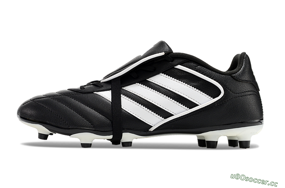 Men's Adidas Copa Gloro 2024 FG Firm Ground Low-Tops Football Boots - Black/White/Beige 0