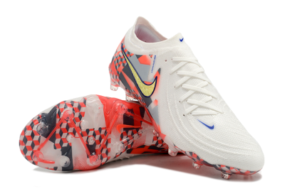 Men's Nike Phantom Luna Elite AG Artificial Grass Low-Tops Football Boots - White/Red/Yellow