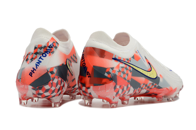 Men's Nike Phantom Luna Elite AG Artificial Grass Low-Tops Football Boots - White/Red/Yellow