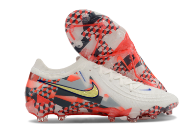 Men's Nike Phantom Luna Elite AG Artificial Grass Low-Tops Football Boots - White/Red/Yellow