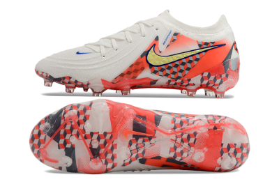 Men's Nike Phantom Luna Elite AG Artificial Grass Low-Tops Football Boots - White/Red/Yellow