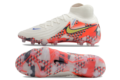 Men's Nike Phantom Luna Elite AG Artificial Grass High-Tops Football Boots - White/Red/Yellow