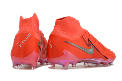 Men's Nike Phantom Luna Elite AG Artificial Grass High-Tops Football Boots - Red/Silver/Gold