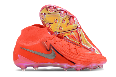 Men's Nike Phantom Luna Elite AG Artificial Grass High-Tops Football Boots - Red/Silver/Gold