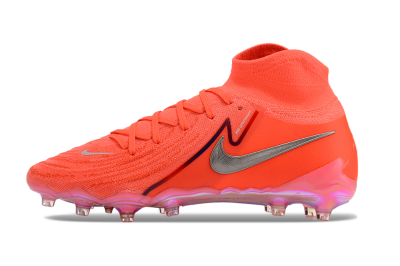 Men's Nike Phantom Luna Elite AG Artificial Grass High-Tops Football Boots - Red/Silver/Gold