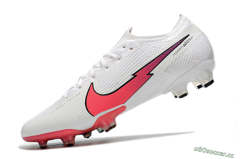 Men's Nike Air Zoom Mercurial Vapor 13 Elite FG Firm Ground Low-Tops Football Boots - White/Red/Blue 8