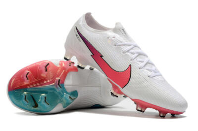 Men's Nike Air Zoom Mercurial Vapor 13 Elite FG Firm Ground Low-Tops Football Boots - White/Red/Blue