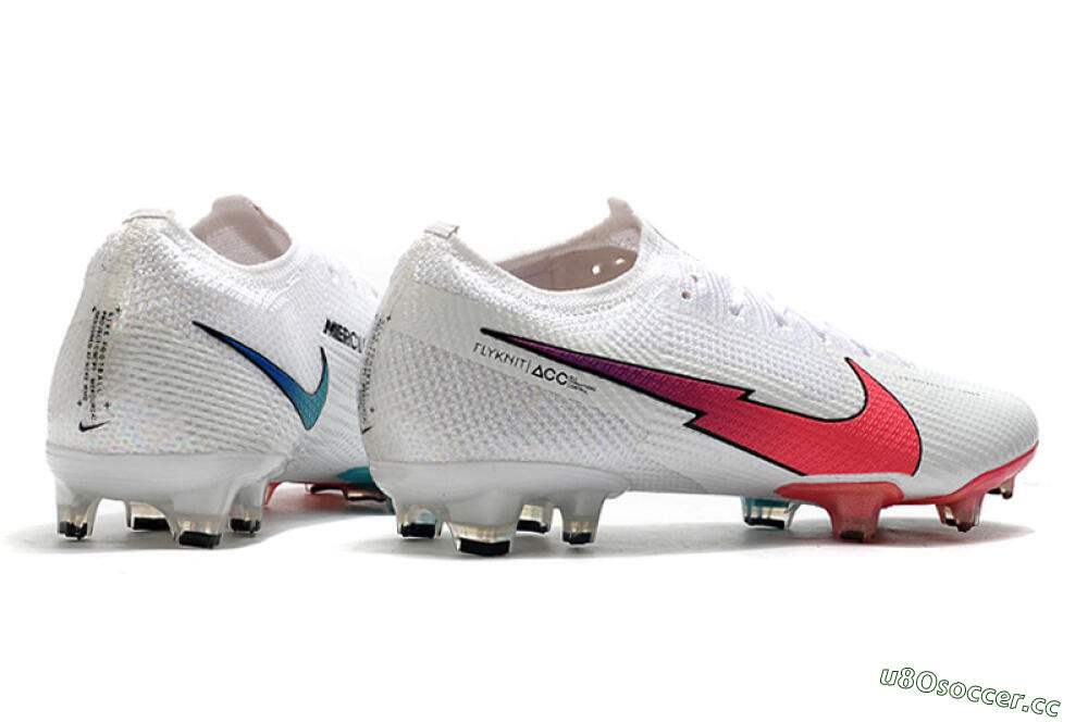 Men's Nike Air Zoom Mercurial Vapor 13 Elite FG Firm Ground Low-Tops Football Boots - White/Red/Blue 9
