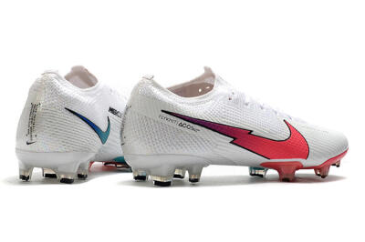 Men's Nike Air Zoom Mercurial Vapor 13 Elite FG Firm Ground Low-Tops Football Boots - White/Red/Blue