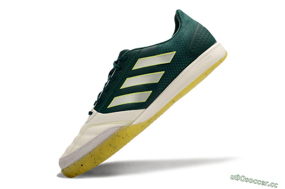 Men's Adidas Top Sala IC Indoor & Futsal Low-Tops Football Shoes - Beige/Grey/Blue/Yellow 5