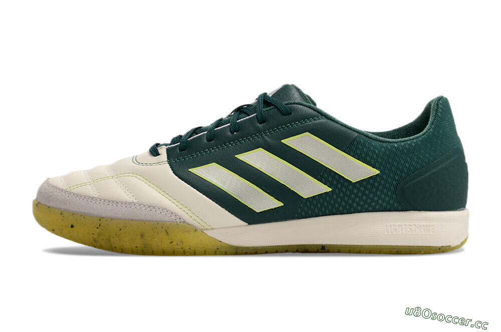 Men's Adidas Top Sala IC Indoor & Futsal Low-Tops Football Shoes - Beige/Grey/Blue/Yellow 0