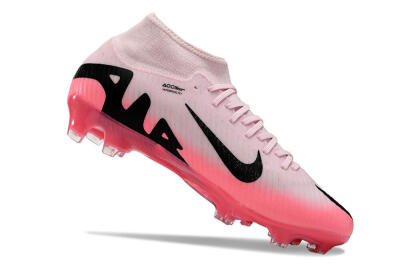 Men's Nike Air Zoom Mercurial Superfly 9 Academy FG Firm Ground High-Tops Football Boots - Pink/Black