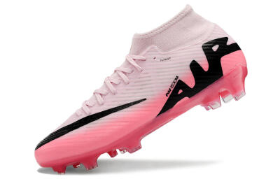 Men's Nike Air Zoom Mercurial Superfly 9 Academy FG Firm Ground High-Tops Football Boots - Pink/Black