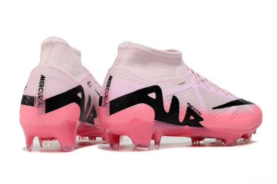 Men's Nike Air Zoom Mercurial Superfly 9 Academy FG Firm Ground High-Tops Football Boots - Pink/Black