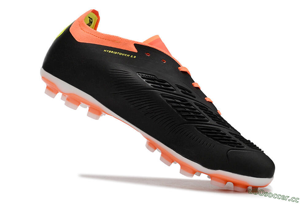 Men's Adidas Predator 24 Elite AG Artificial Grass Low-Tops Football Boots - Black/white/Red/Yellow 4