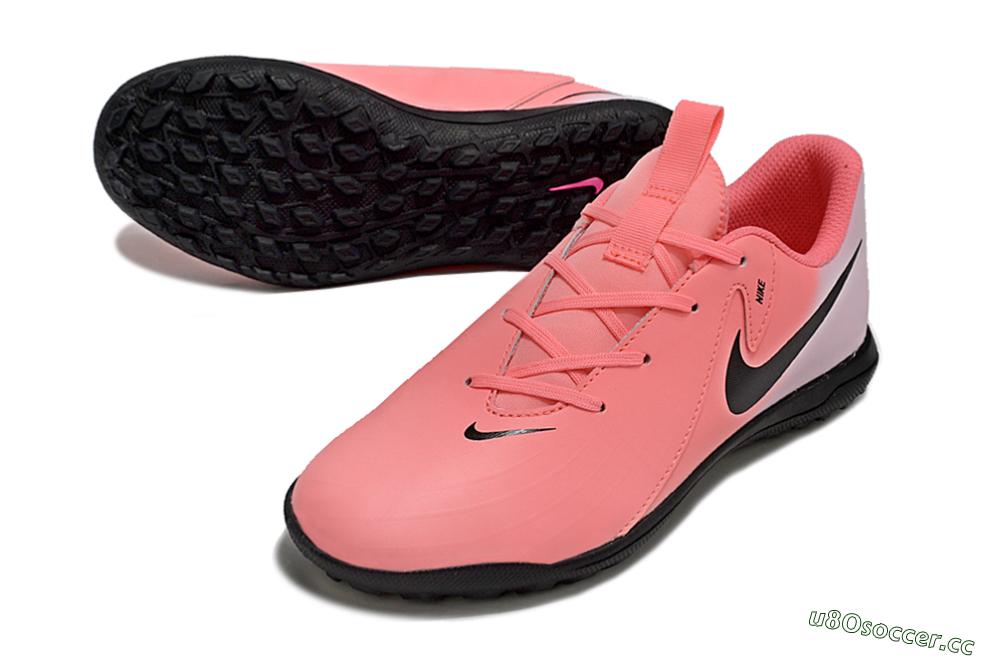 Men's Nike Phantom GX 2 Acad LV8 TF Artificial Turf Low-Tops Football Shoes - Red/Pink/Black 3