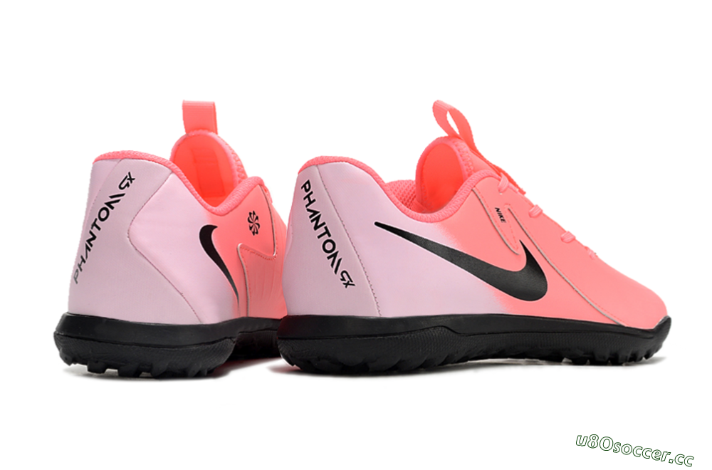 Men's Nike Phantom GX 2 Acad LV8 TF Artificial Turf Low-Tops Football Shoes - Red/Pink/Black 6