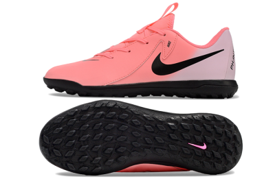 Men's Nike Phantom GX 2 Acad LV8 TF Artificial Turf Low-Tops Football Shoes - Red/Pink/Black