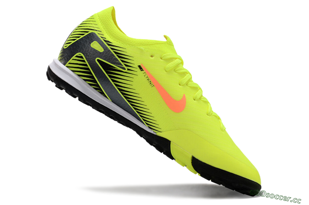 Men's Nike Air Zoom Mercurial Vapor 16 Elite TF Artificial Turf Low-Tops Football Shoes - Yellow/Red/White 4
