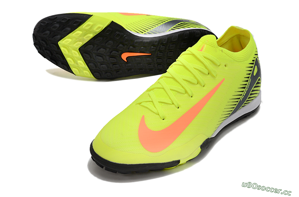 Men's Nike Air Zoom Mercurial Vapor 16 Elite TF Artificial Turf Low-Tops Football Shoes - Yellow/Red/White 3