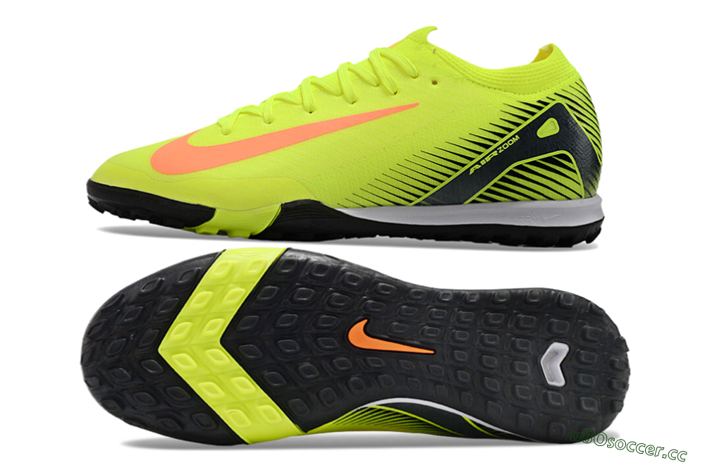 Men's Nike Air Zoom Mercurial Vapor 16 Elite TF Artificial Turf Low-Tops Football Shoes - Yellow/Red/White 1