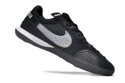 Men's Nike Street Gato IC Indoor & Futsal Low-Tops Football Shoes - Black/White