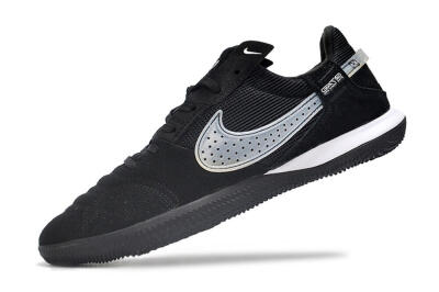 Men's Nike Street Gato IC Indoor & Futsal Low-Tops Football Shoes - Black/White