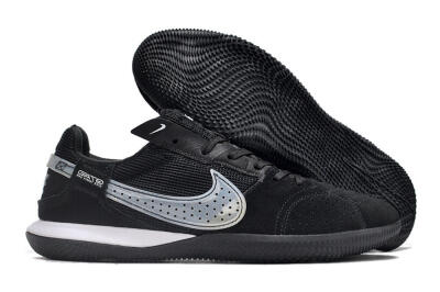 Men's Nike Street Gato IC Indoor & Futsal Low-Tops Football Shoes - Black/White