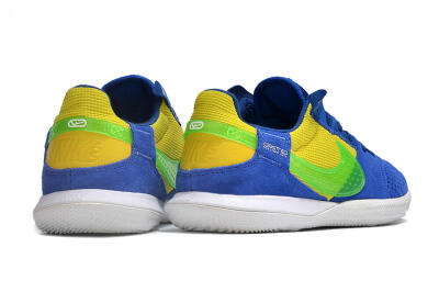 Men's Nike Street Gato IC Indoor & Futsal Low-Tops Football Shoes - Blue/Yellow/White