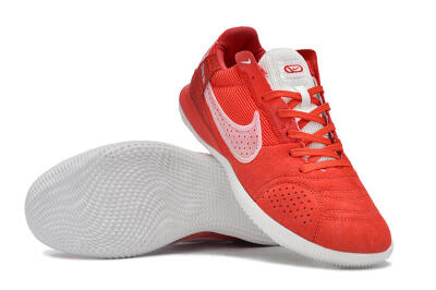Men's Nike Street Gato IC Indoor & Futsal Low-Tops Football Shoes - Red/White