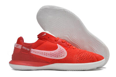 Men's Nike Street Gato IC Indoor & Futsal Low-Tops Football Shoes - Red/White