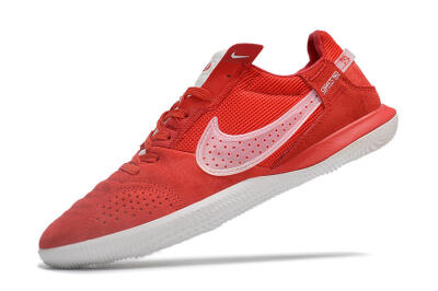Men's Nike Street Gato IC Indoor & Futsal Low-Tops Football Shoes - Red/White