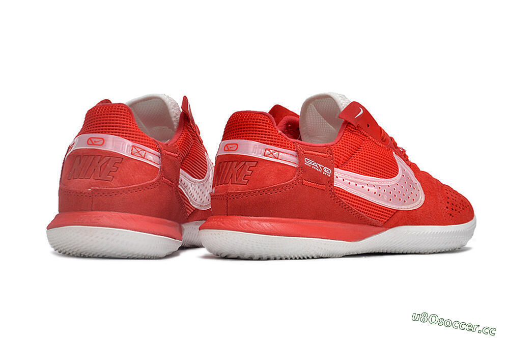 Men's Nike Street Gato IC Indoor & Futsal Low-Tops Football Shoes - Red/White 6