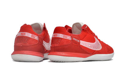 Men's Nike Street Gato IC Indoor & Futsal Low-Tops Football Shoes - Red/White