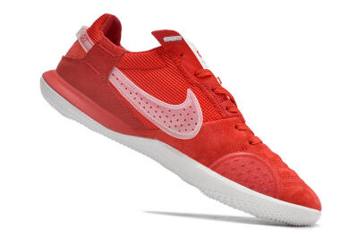 Men's Nike Street Gato IC Indoor & Futsal Low-Tops Football Shoes - Red/White