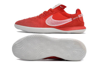 Men's Nike Street Gato IC Indoor & Futsal Low-Tops Football Shoes - Red/White