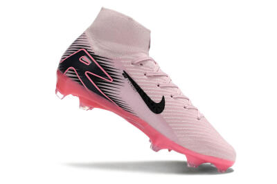 Women's Nike Air Zoom Mercurial Superfly 10 Elite FG Firm Ground High-Tops Football Boots - Pink/Black