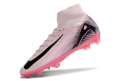 Women's Nike Air Zoom Mercurial Superfly 10 Elite FG Firm Ground High-Tops Football Boots - Pink/Black