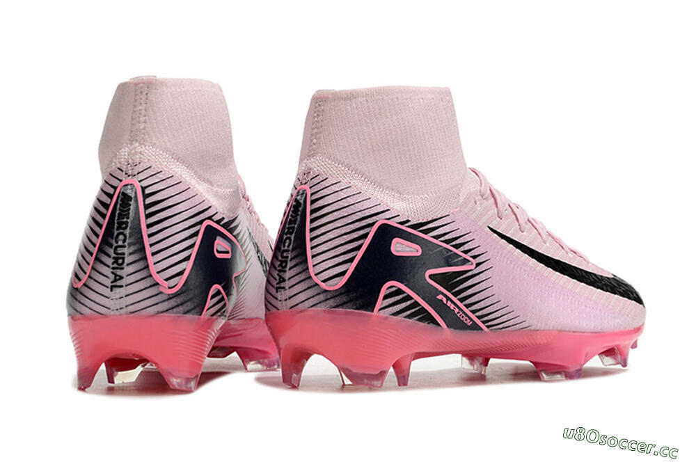 Women's Nike Air Zoom Mercurial Superfly 10 Elite FG Firm Ground High-Tops Football Boots - Pink/Black 6