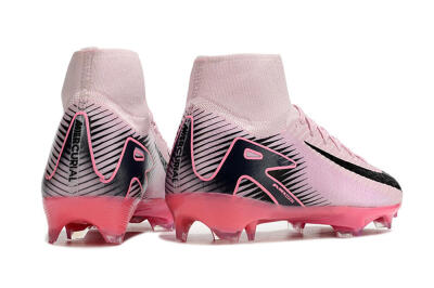Women's Nike Air Zoom Mercurial Superfly 10 Elite FG Firm Ground High-Tops Football Boots - Pink/Black