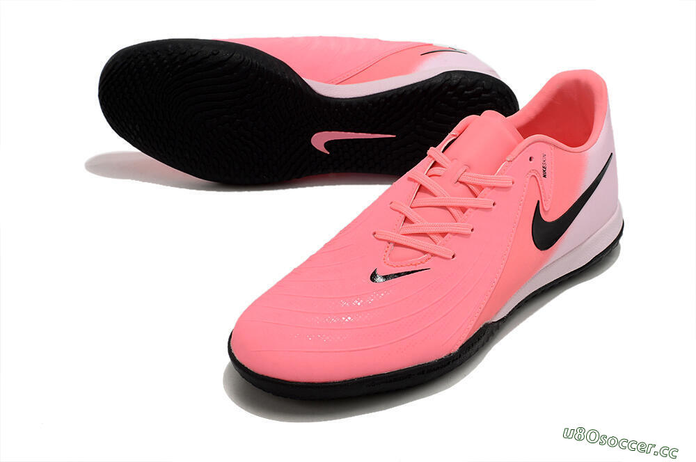 Men's Nike Phantom GX 2 Acad LV8 IC Indoor & Futsal Low-Tops Football Shoes - Red/Pink/Black 3